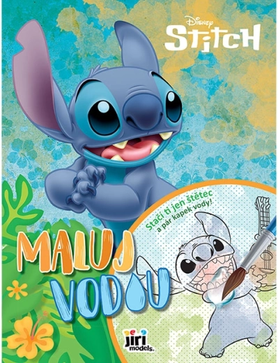Veevärvideta värvimisraamat A4 Lilo & Stitch