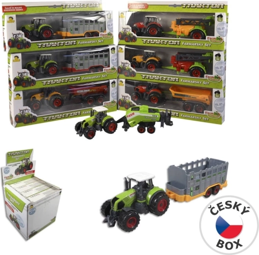 Traktor haagisega 27 cm