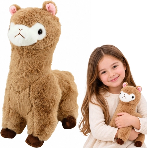 Plüüsist alpaka (laama) beež 28 cm – 1 tk