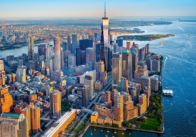 Puzzle 500 pieces Sunset over Manhattan