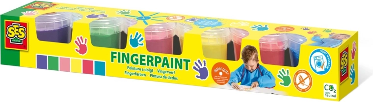Finger Paints for Kids 6×110 ml – SES Creative