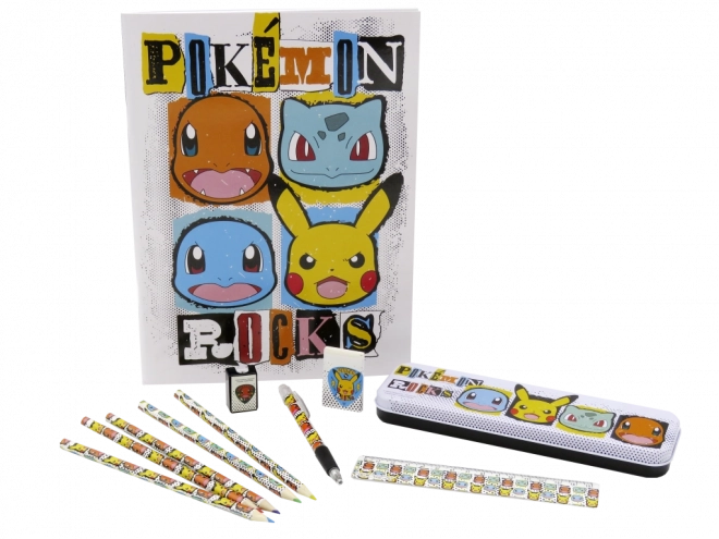 Pokémoni koolikomplekt pliiatsikarbiga
