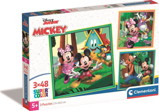 Puslekomplekt 3×48 tükki MICKEY JA SÕBRAD – CLEMENTONI