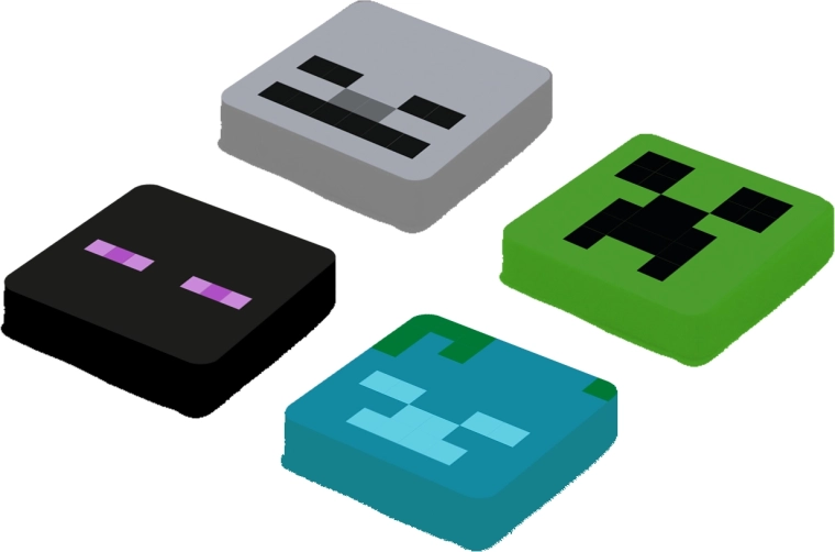 Pixie Crew Minecrafti asendus-multipikslite komplekt Enderman