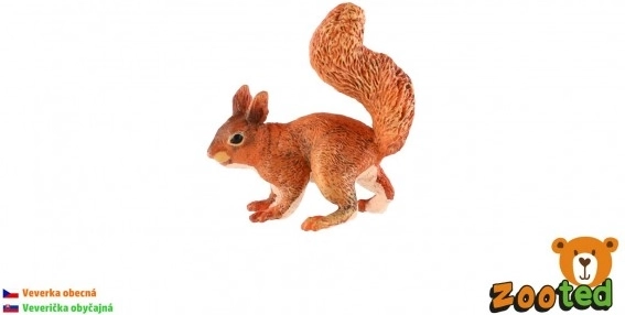 Plastic squirrel figurine 9 cm
