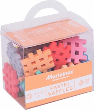 Waffle Mini Pastel klotsid 35 osa