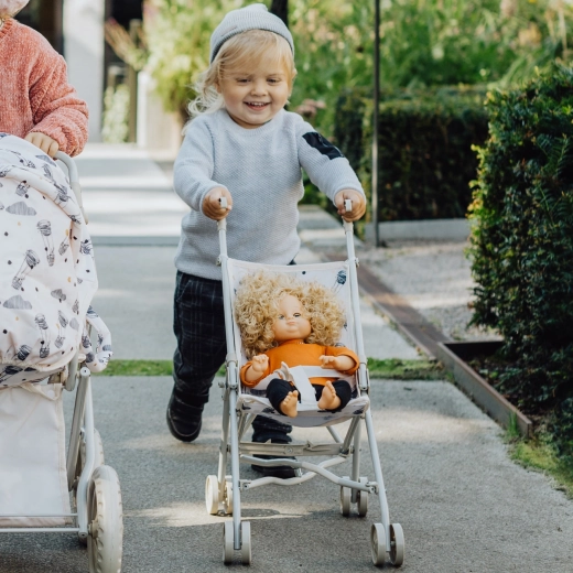 A lightweight stroller that kids can easily push