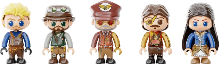 Minifigures for story-driven play