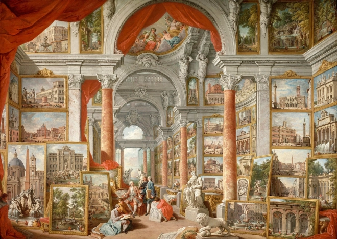 Enjoy Puzzle: Vaade kaasaegsele Roomale, 1000 tükki