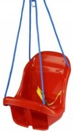 Plastic children’s swing in the shape of an armchair