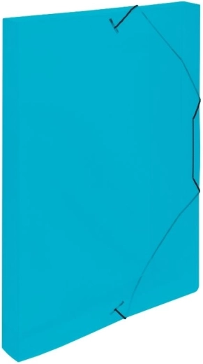 Archival Box with Elastic Blue
