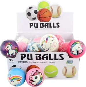 Ükssarviku motiiviga pall 7 cm (pakendis 24 tk)