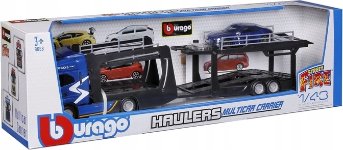 Bburago Street Fire Iveco autotransportöör mõõtkavas 1:43