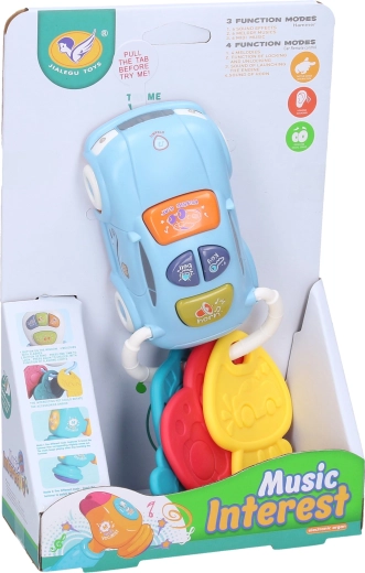 Võtmetega auto valgus- ja heliefektidega 17 cm - 1 tk