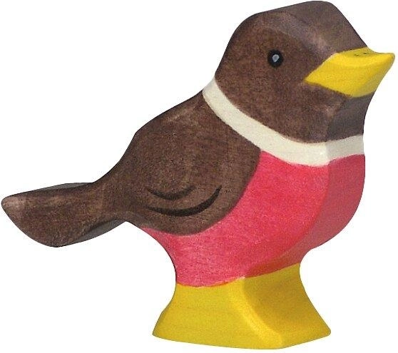 Holztiger puidust figuur punarind (robin) - 1 tk