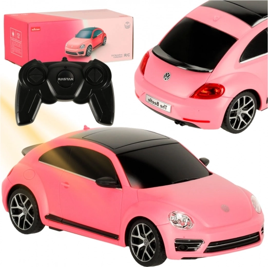 Rastar RC-auto VOLKSWAGEN Beetle UV 1:24 roosa