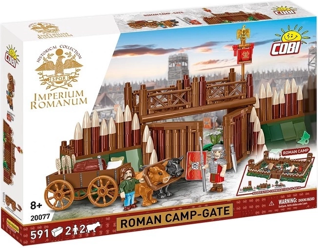 COBI Imperium Romanum ehituskomplekt – Rooma laagri värav, 591 detaili