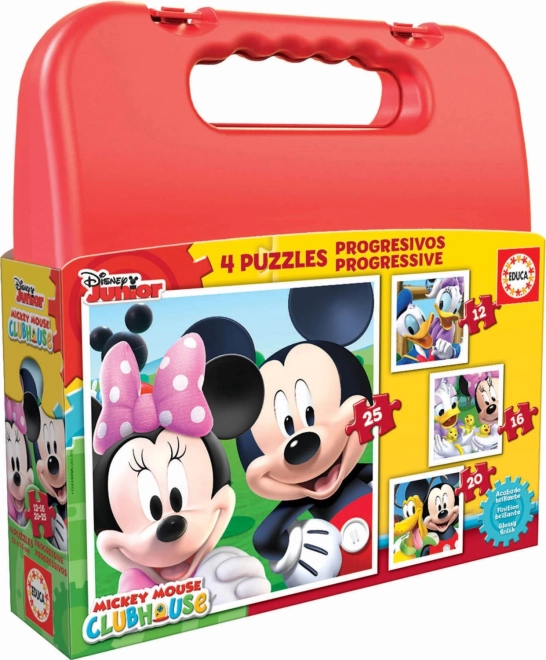 Pusle kohvris MICKEY MOUSE ja sõbrad 4 ühes