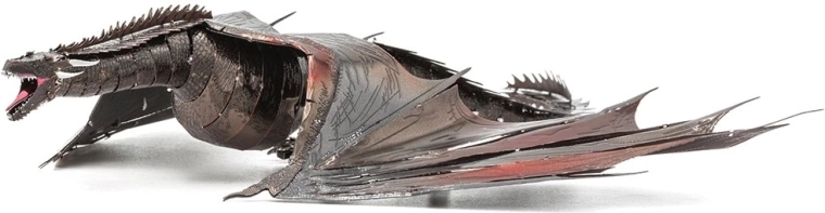 Metal Earth 3D pusle Troonide mäng: Drogon (ICONX) metallmudel