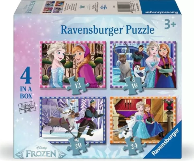 Ravensburgeri pusle Lumekuningriik 4v1 (12, 16, 20, 24 tükki)