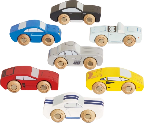 Le Toy Van puidust sportautode komplekt – 7 tk