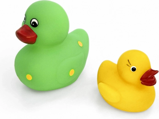 Set of Large and Small Squeaky Duck