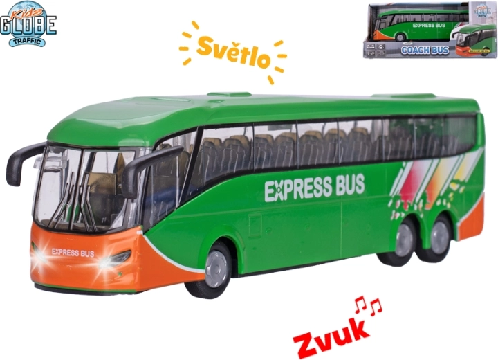 Kids Globe Traffic linna buss tagasikäigumehhanismiga ning valgus- ja heliefektidega