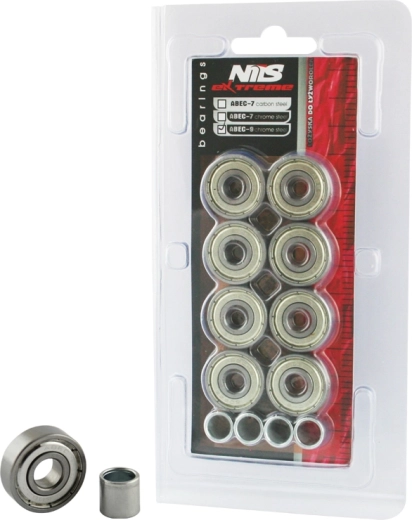 Chrome Bearings ABEC 9 Nils Extreme (8 pcs)