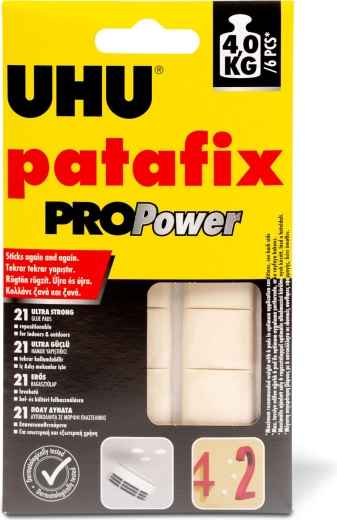 Patafix PROPower valge kleepuv kumm, 21 tk