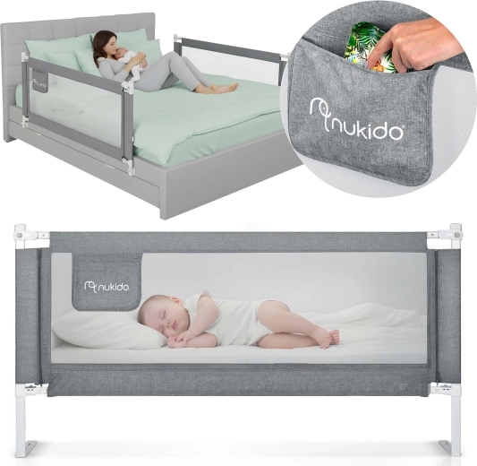 Nukido voodi turvapiire 160 cm hall