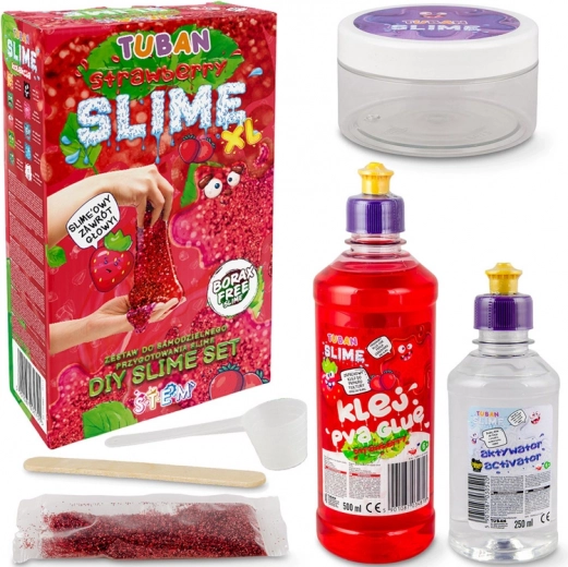 Tuban Creative Sensory Slime Set - Strawberry XL