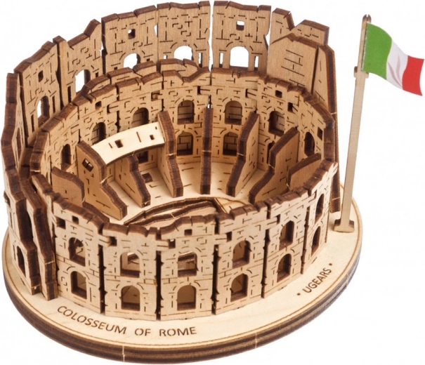 Puidust 3D pusle Kolosseum Rooma UGEARS