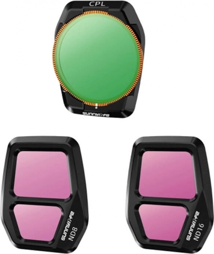 Sunnylife filter set for AIR 3S drones - CPL, ND8 and ND16