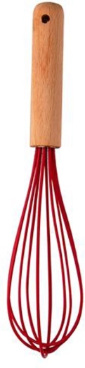 Kitchisimo whisk red silicone/wood