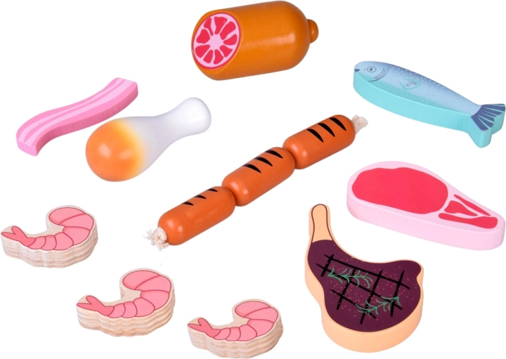 Realistlik liha- ja mereandide komplekt