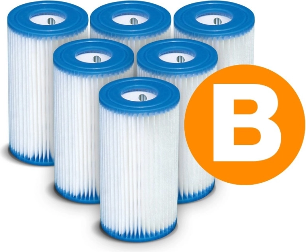 Paberfilter basseinipumbale Tüüp B – komplekt 6 tk INTEX
