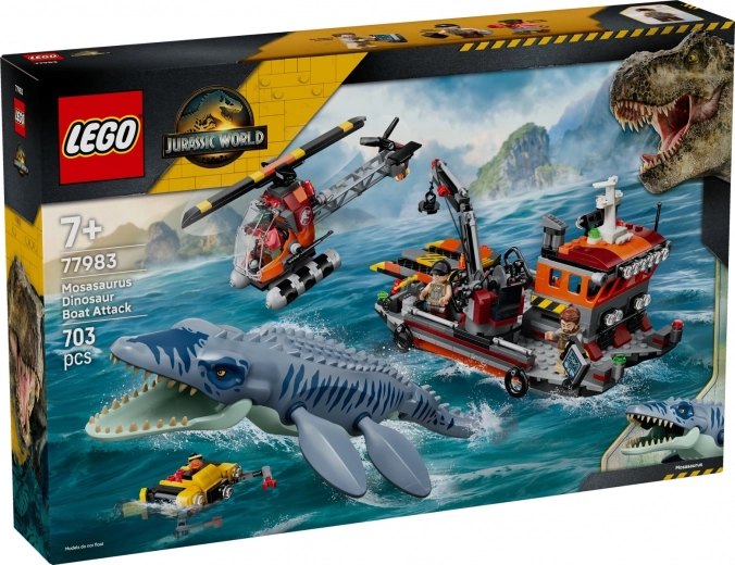 LEGO Jurassic World mozasaure rünnak laevale