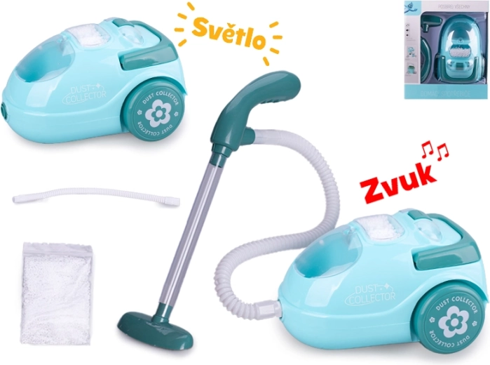 Laste mini tolmuimeja valguse ja heliga, 15 cm
