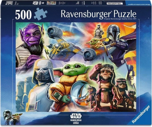 Ravensburger pusle Star Wars: Mandalorian ja Grogu 500 tükki