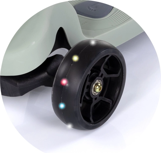 LED wheels and light effects for safety and fun