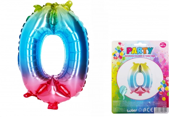 Vikerkaare õhupall number 0 – 40 cm