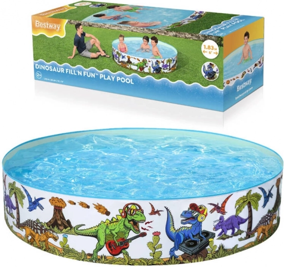Bestway laste täispuhutav dinosaurus-bassein 183 × 38 cm