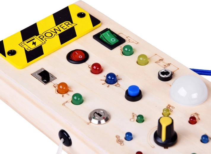 Põhjus-tagajärg õpe helendavate LED‑idega