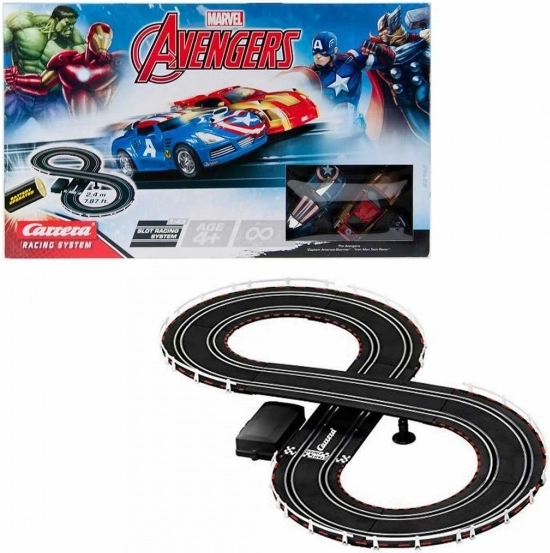 Carrera GO Avengersi elektriautode võidusõidurada, 2,4 m