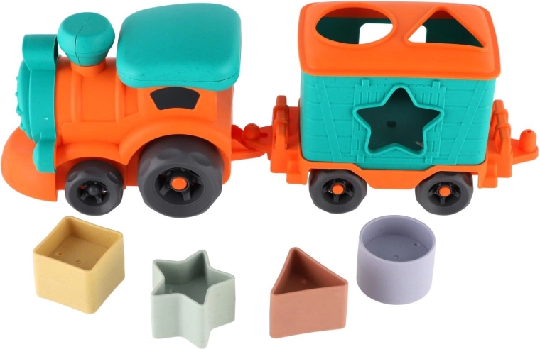 Train and shape sorter in one