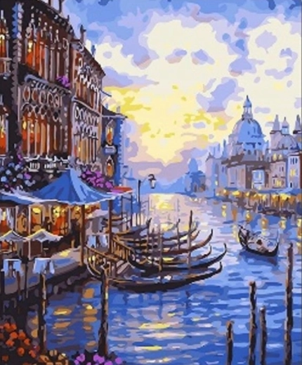 Diamond Painting – Gondolas in Venice 30 × 40 cm