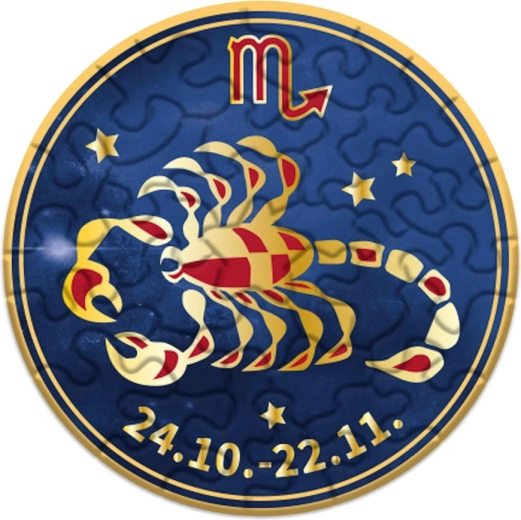 Curiosi round puzzle Zodiac Scorpio 33 pieces