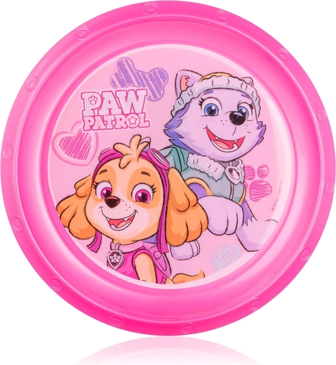 Laste taldrik 22 cm PAW PATROL roosa plastist