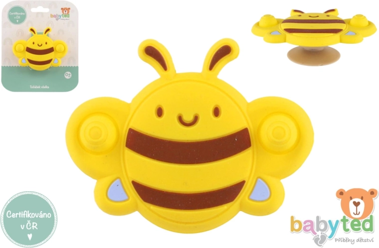 Sensoorsete elementidega mesilane beebidele silikoonist ja plastist 9 × 7 cm