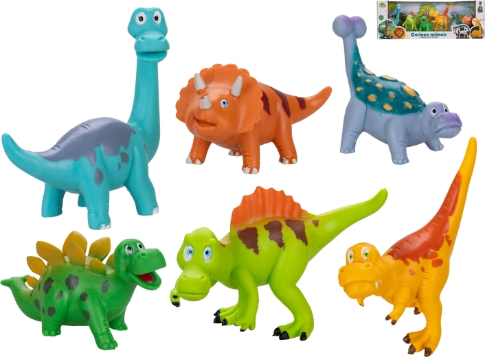 Dinosauruste komplekt 8–11 cm, 6 tk karbis